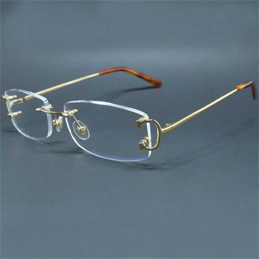 

Transparent Eyeglasses Mens Brand Optical Frame Luxury Designer Carter Eye Glass Big Clear Eyewear Frames