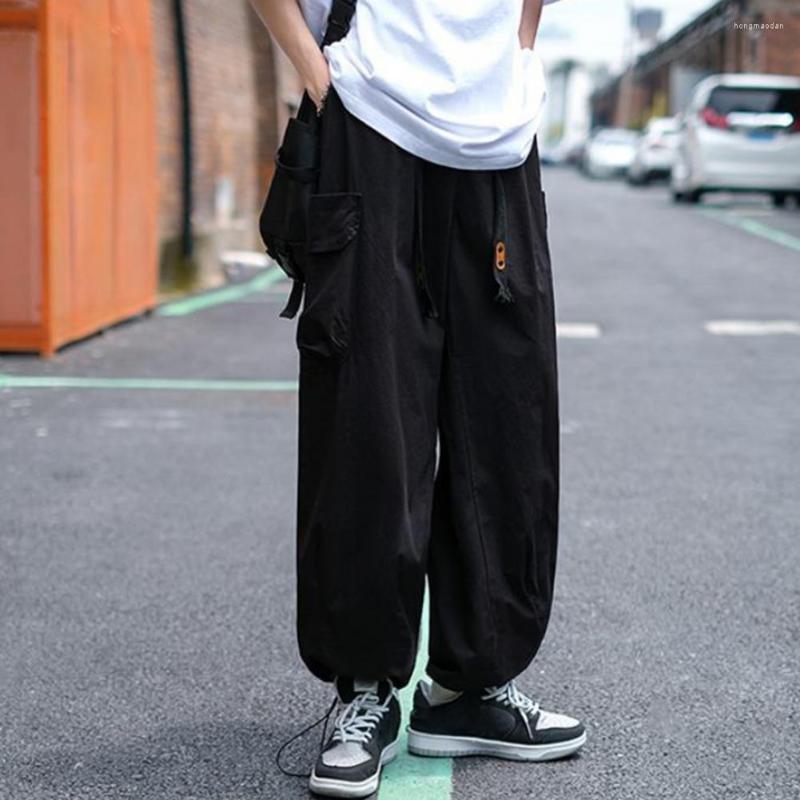 

Men's Pants Hip Hop Mens Cargo 2023 Joggers Harem Male Multi-Pocket Fashion Sweatpants Streetwear Casual Men Woman 3XL, Black