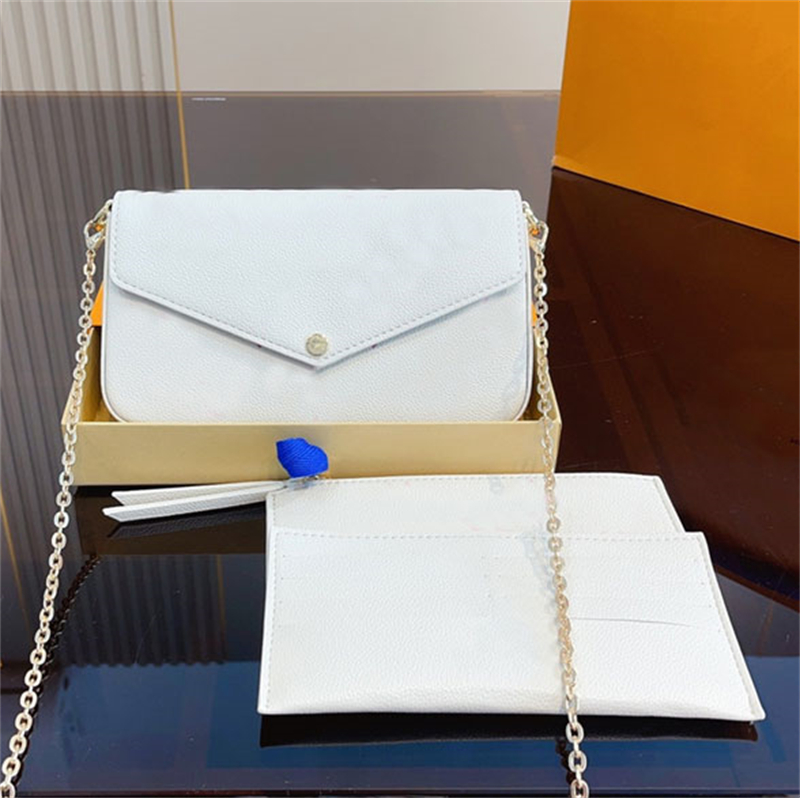 

Luxurys Designer 3pcs set Accessories Women Bags Handbag Crossbody Leather Purse 2023 Fashion Shoulder Tote Bag Wallet