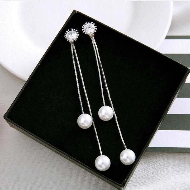 

Dangle Chandelier Long Temperament Pearl Tassel Pendant Earrings Female Personality Earrings Network Celebrities Earrings G230313