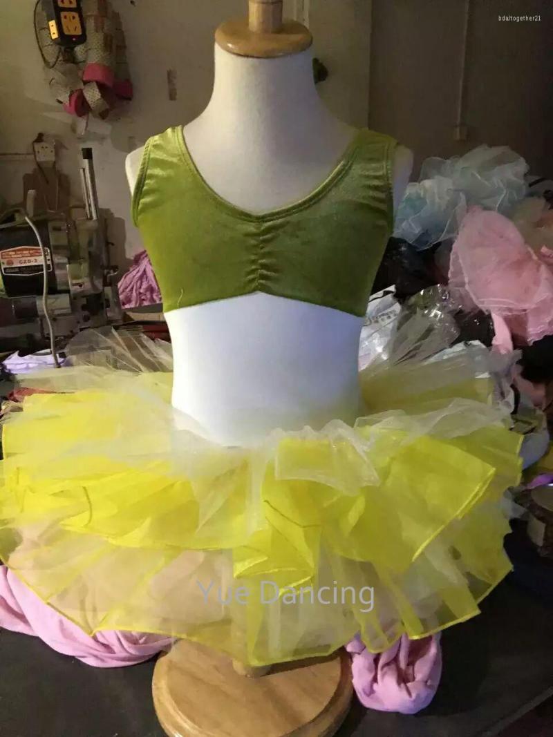 

Stage Wear 3-15Y Child Ballroom Tutus Ballrina Dress Kids Toddler Ballet Dance Dresses Girls Practice Clothes 2023 Summer Dancing, Green