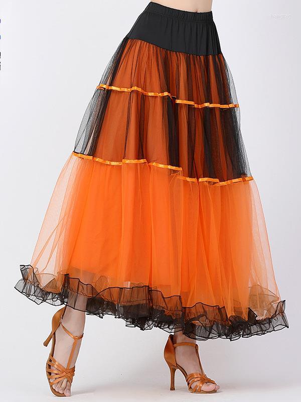 

Stage Wear Modern Dance Big Swing Skirt Social Screen Square Performance Long, 2899 d