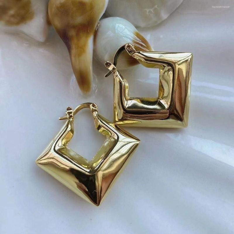 

Hoop Earrings 5 Pairs Classic Copper Smooth Metal For Woman Fashion Korean Jewelry Temperament Girl's Daily Wear