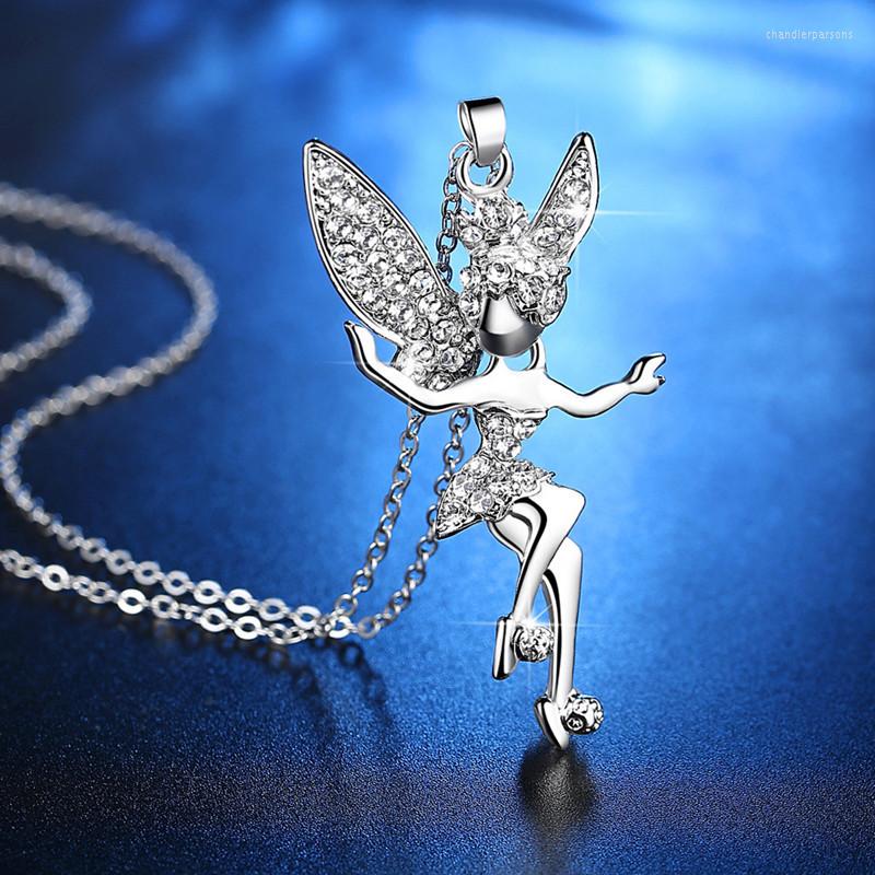 

Pendant Necklaces Wholesale 10 Cute Little Angel Zircon Crystal Pendants Fashion Simple And Generous Ladies Jewelry