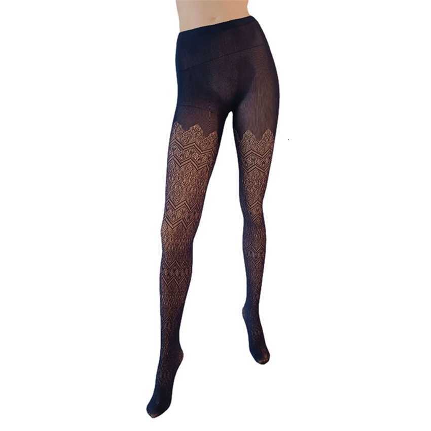 

Straight nylon spandex anti-stripping nightclub jumpy youth bagged thin tights and mesh socks, Brown