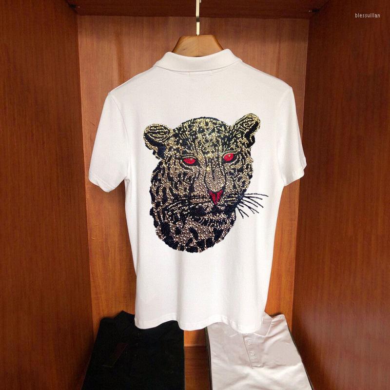 

Men's Polos Original Spring Men's T-Shirt Exquisite Diamond Style Luxury Pure Cotton Breathable Fabric Polo Sweatshirt Business, As shown asian size