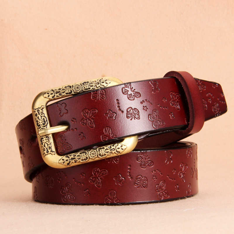 

Versatile Leather Waist Chain Belt for Men and Women: Antique Pin Buckle, Casual Style, Pure Leather Material, Black