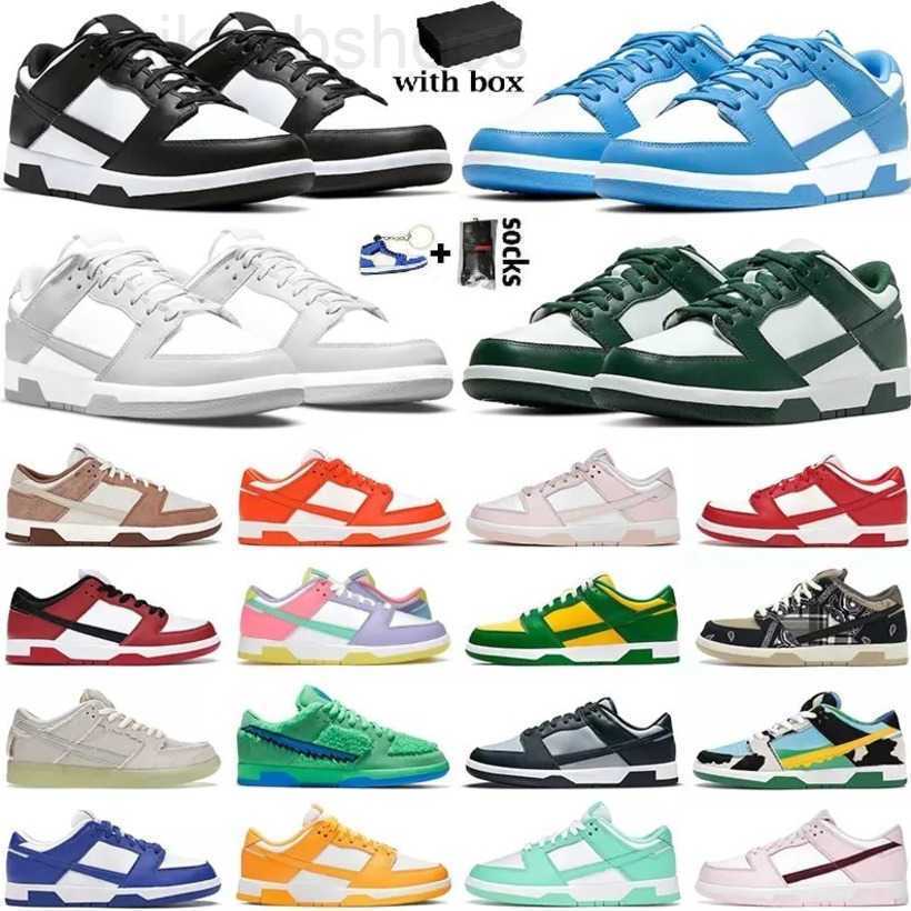 

Panda Designer SB Dunks Running Shoes Men Women White Black Reverse UNC Grey Fog Malachite Green Apple USC Mens Trainers Outdoor