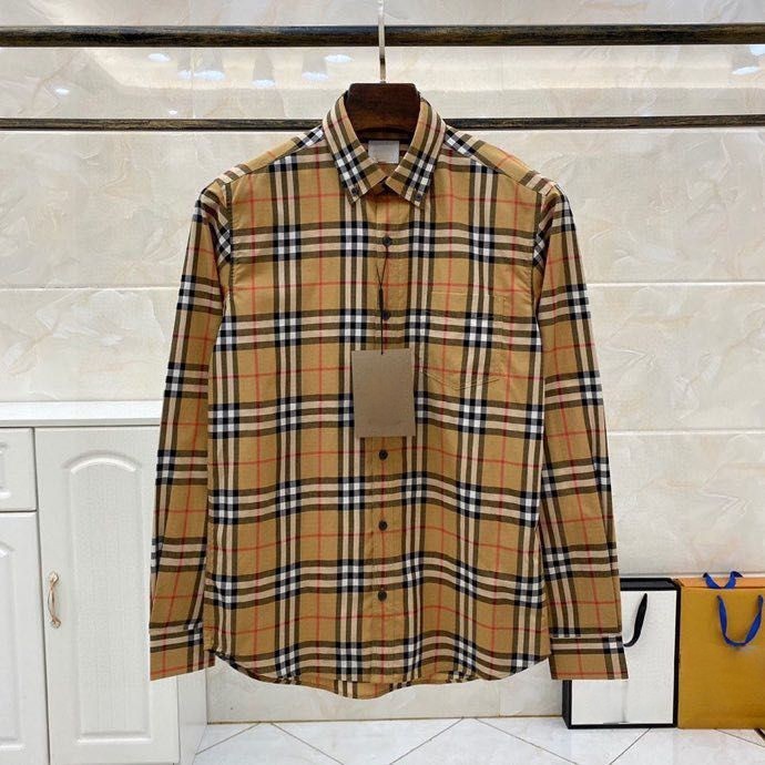 

Mens Shirts Mens Clothing Designer Shirt Woman Shirt Long Sleeve Shirt Plaid T Shirt Man Designer Business Casual Shirt Shell Button Baggy Lapel T Shirt, Khaki