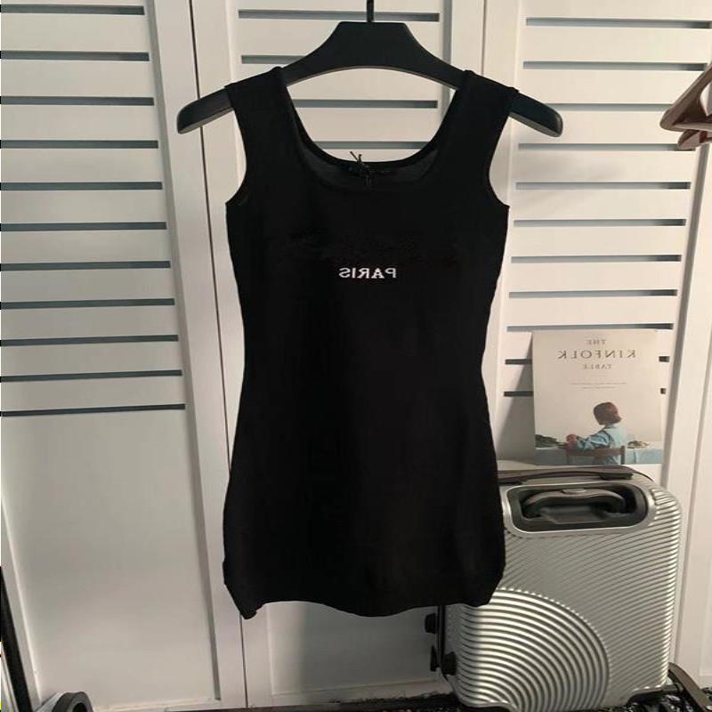 

Casual Dresses Woman T Shirt Dress High Quality Designer Sleeveless Slim Fit Bodycon Letter Print Womens Fashion Clothing Long Shirts S Csoq, Red