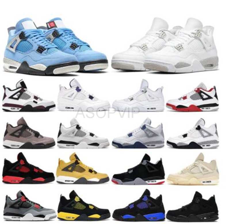 

designer shoes jodan Jumpman jordens 4 4s basketball shoes Military Black Cat Canvas shoe men Wild Things guava ice Lemon Venom white Cement Oreo x Red air sandal, 20