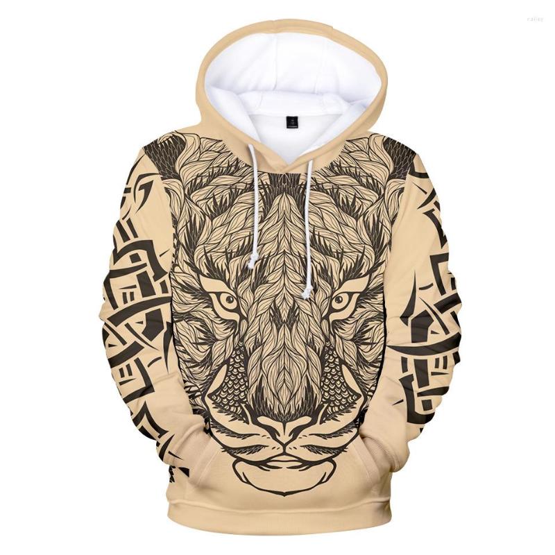 

Men's Hoodies Brand Printed Lion 3D Men/woman Streetwear Peculiar Pullovers Cosplay Harajuku Children