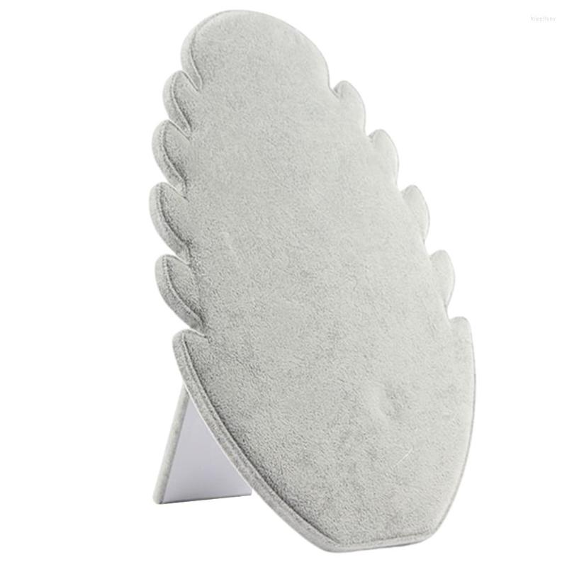 

Jewelry Pouches Shelf Necklace Display Stand Women Pendant Shop Storage Holder Velvet Board Space Saving Home Show Rack Chain Bracelet