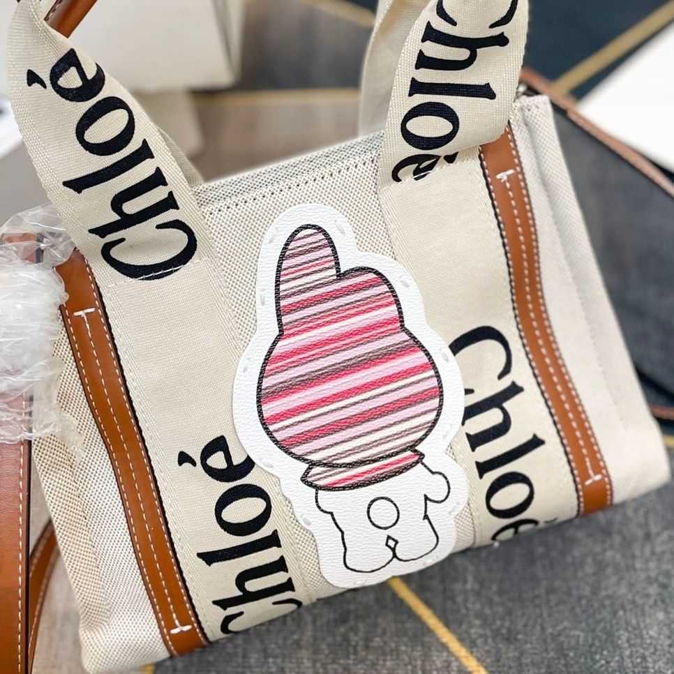 

woody Designer Tote Bag Medium Canvas Calf Size Small 27 20cm Leather 36 with 26cm Large 42 32 AU89