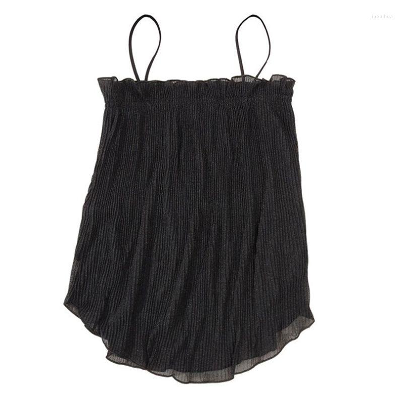

Women's Tanks Tops ChiffonWomen Camisole Sleeveless Sexy Vest T-shirts Female Base Tank Top Summer Casual Comfortable 2023, Gray