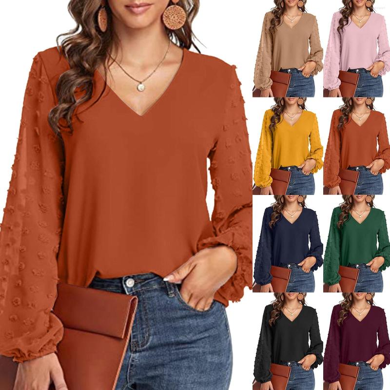 

Women' Blouses Spring And Summer European American Women' Graphic T Shirts For Women Blouse Womens V Neck Loose Fit, Green