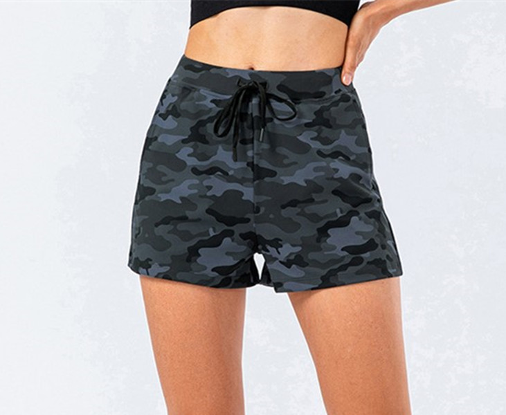 

LL Camouflage Womens Yoga Shorts Outfits High Waist Exercise Fitness Wear Short Pants Girls Running Elastic Pants Sportswear LL567, #3