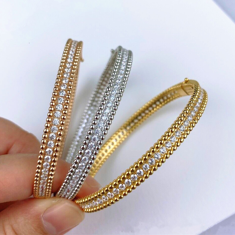 

Bangle High quality 925 sterling silver single row zircon bracelet Womens simple fashion luxury brand jewelry party gift 230313