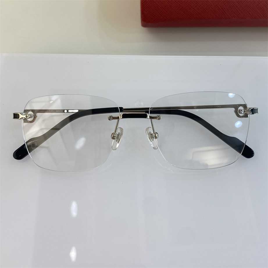 

Sunglasses 2023 new Fashion Kaka frameless square men's business myopia frame personalized comfortable sunglasses outdoor driving