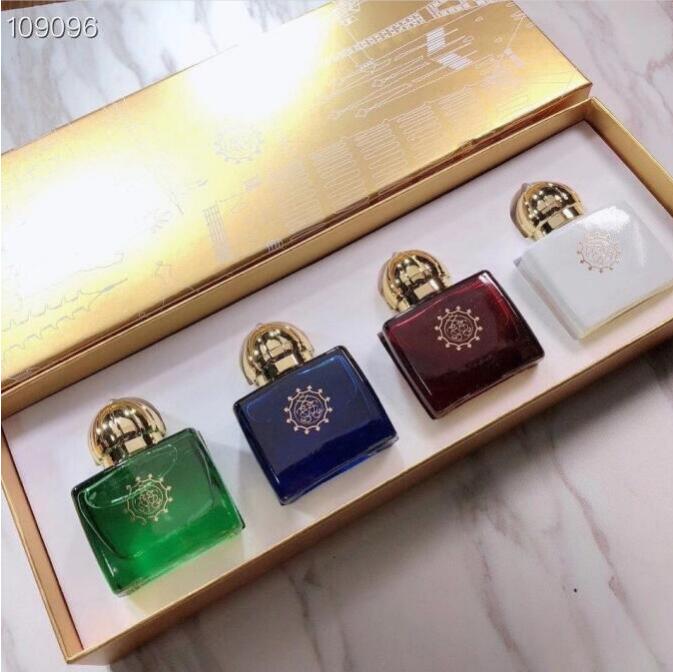 

Amouge Perfume 30ml 4pcs Set Green Blue Red White Bottle 4 Smell Brand Men Women Fragrance Gift Suit Lasting Spray Top Quality