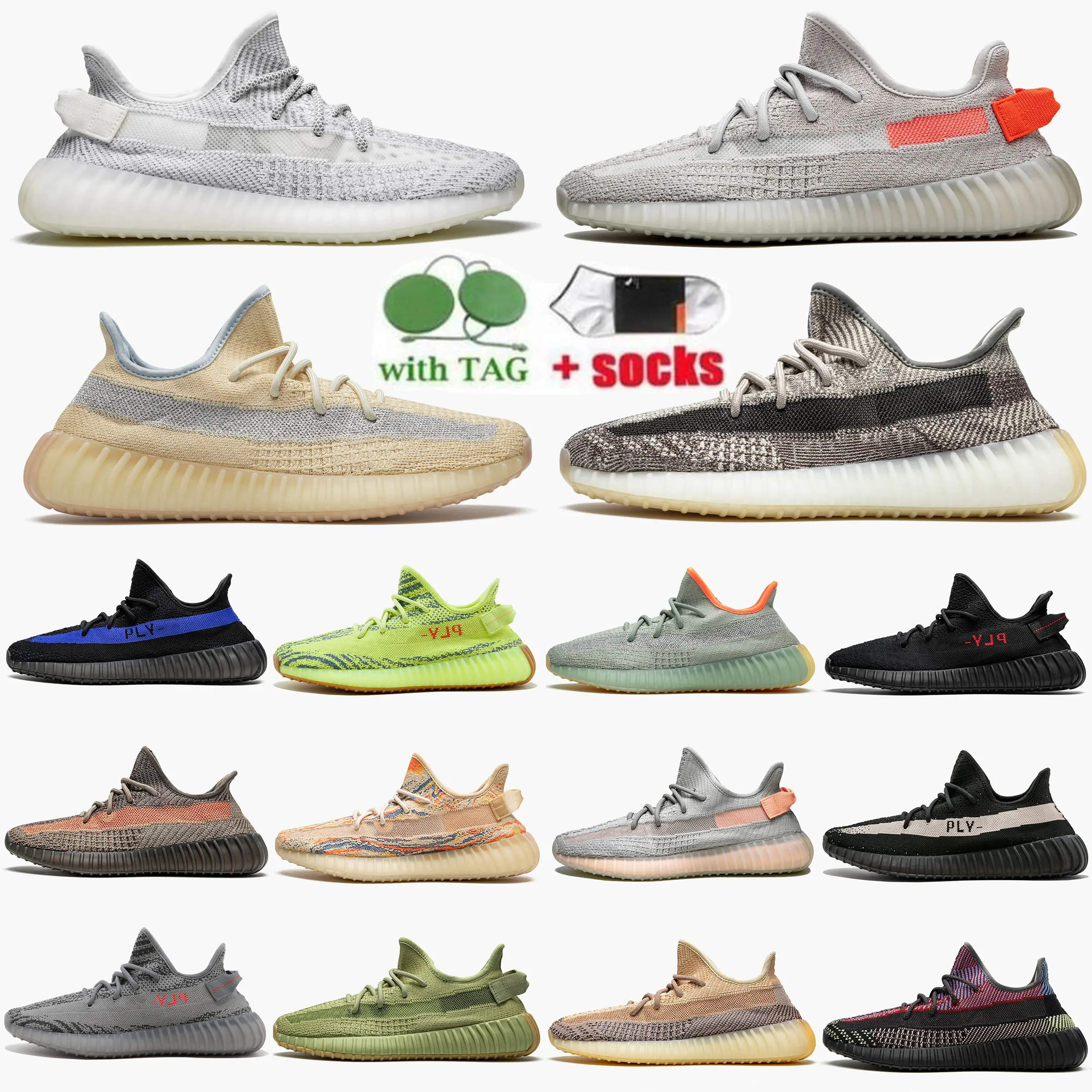 

With Box Yeezzys Designer Running Shoes Men Women BOOSTs''yezzies''350S 350 V2 Onyx Bone Bred Cinder Dazzling Blue Static Reflective Zebra GAI Mens Trainers Sp yQ, #1