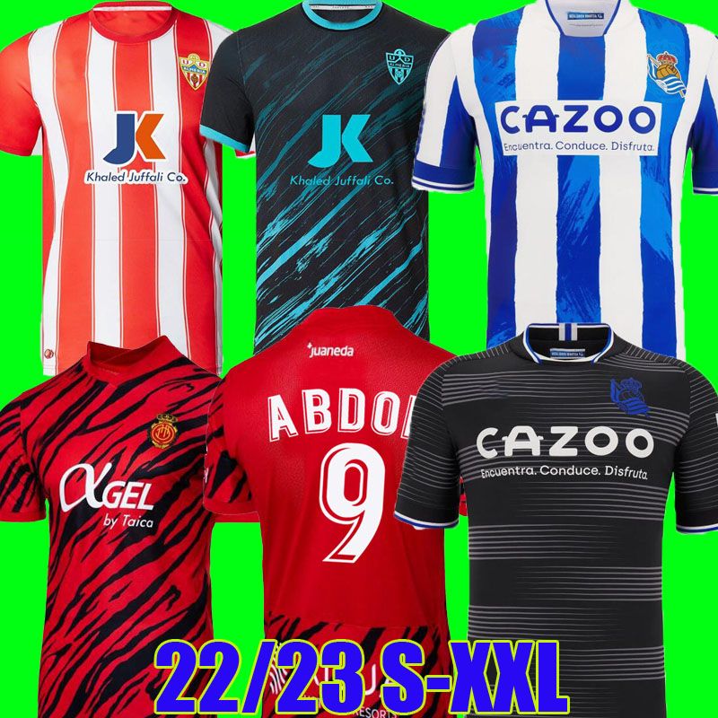 

22 23 UD Almeria soccer jersey 2022 2023 home away third RCD Mallorca Real Sociedad football shirts camiseta de futbol ABDON SANCHEZ BABA HOPPE Kaiky Alejandro Pozo, Almeria third