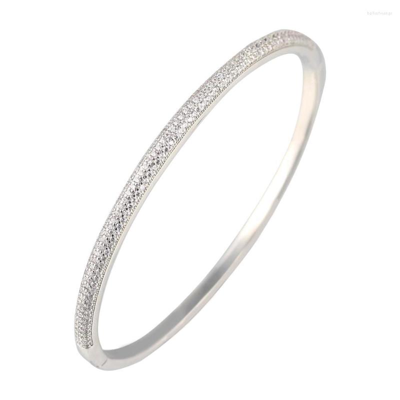 

Bangle Exquisite Flash Diamond Curved Half Circle Full Bracelet