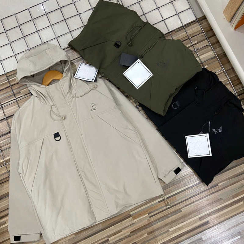 

Original luxury brand arc designer jacket men women outdoor windproof waterproof beta series cardigan coat hooded sweatshirt windbreaker oversize sportswear, Creamy-white