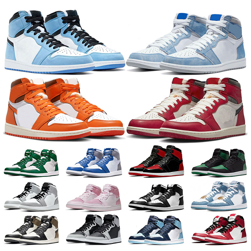 

Dark Mocha OG 1s men basketball shoes jumpman 1 Lost and Found University Blue Hyper Royal Bred Patent Chicago Denim sports trainers women sneakers size 5.5-13, 20