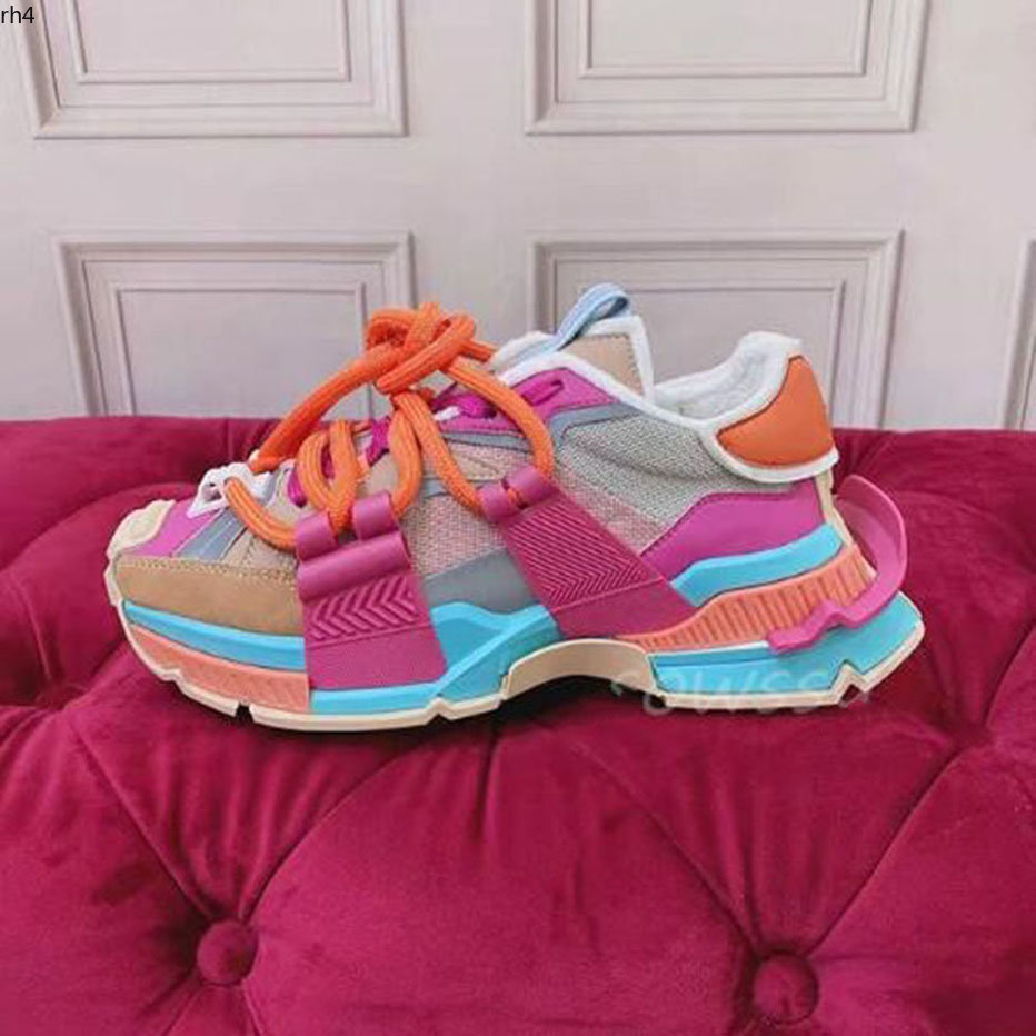 

Hot Sell Flat Tthick Sole Dad Shoes Women 2022 New Lace-up Mixed Color Casual Shoes Comfortable Breathable Sneakers Unisex35-41 MKJIJK rh400001