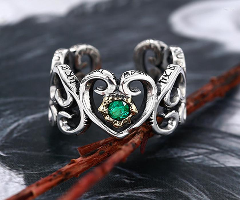 

Cluster Rings 925 Sterling Silver MENS Men Heart Lovers Ring Jewelry Gift A6076