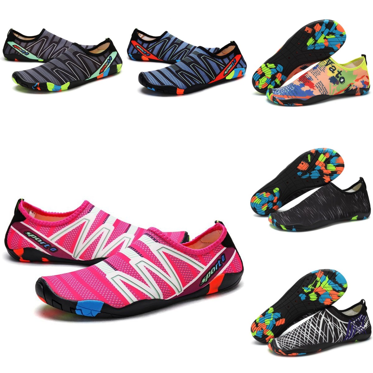 

Water Shoes Women men shoes Beach surf antiskid green black Swim Diving Outdoor Barefoot Quick-Dry size eur 36-45