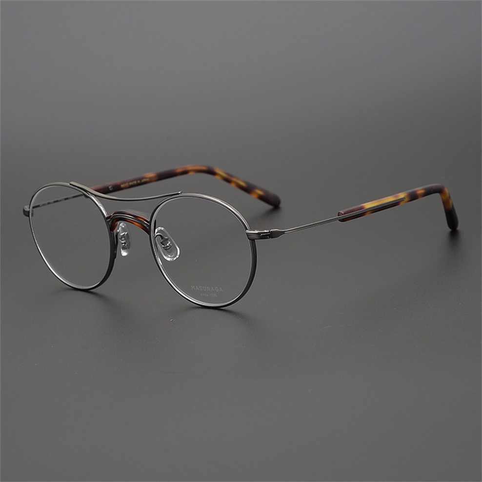 

Sunglasses 2023 new MASUNAGA permanent GMS106 double-beam pure titanium myopia optical glasses frame for men and women