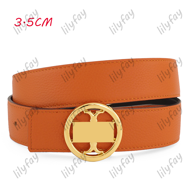 

Designer Belts For Women Luxury Brand Gold Loop Buckle T Belts Men Leather Belt Cintura Waistband Womens Girdle Waistbands Width 2.5-3.5 Top, As pics