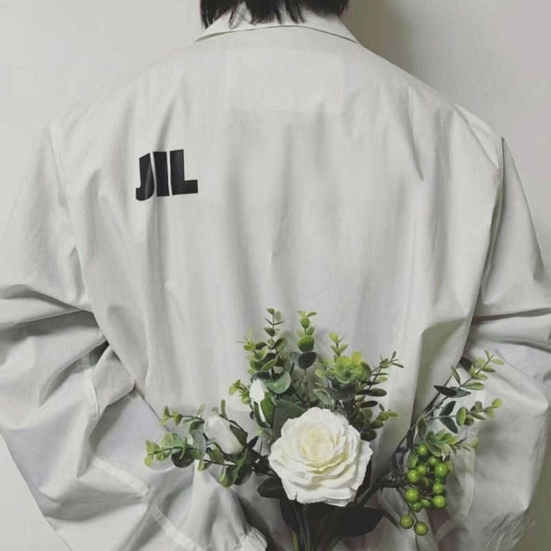 

High version shirt spring long sleeve Tshirt designer sweatshirt men women thin casual tops cardigan tee oversize, White-usa size
