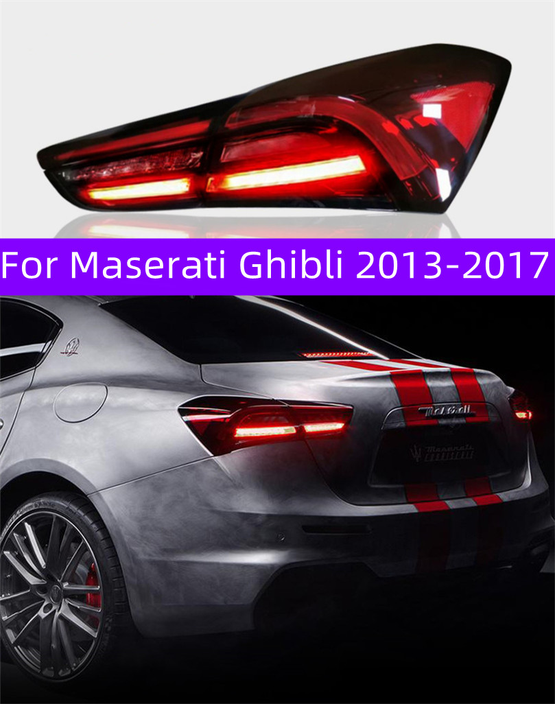 

1 Pair Taillights Assembly for Maserati Ghibli 20 13-20 17 Car LED Turn Signal Lights Rear Brake Reverse Lights