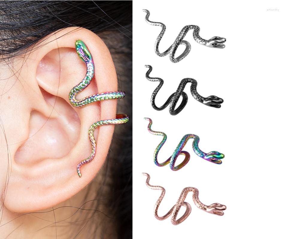 

Backs Earrings Snake Cuff For Women Men Boys Girls Adjustable Edgy Rock Punk Gothic 2023 Ear Clip On No Pierced Set Eboy Gift