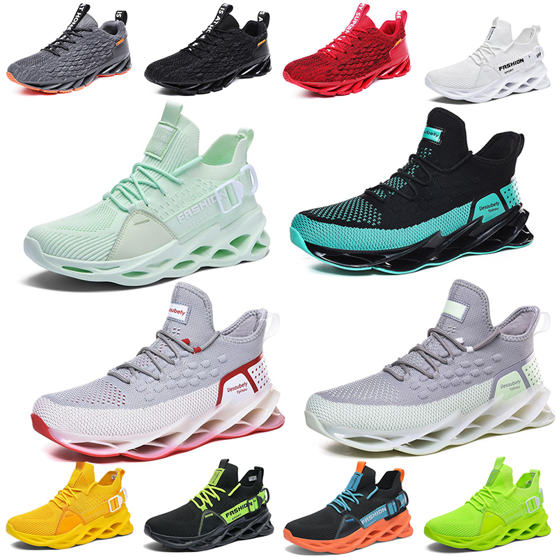 

Mens spring casual almatch shoe trend large size men shock sports runningshoes White gray black red and black gold casual sports runningshoe 40-45 yards with box, 12