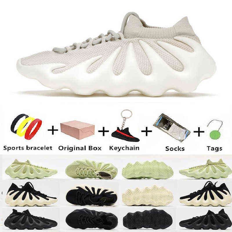 

With Box Yeezzys Running Shoes Trainers Sports Sneakers Dark Slate Knit Breathable Black White Yellow 450 Mens 450S West Men Women 36-46 Ji, Color#3