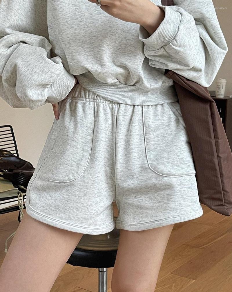 

Women's Shorts Woman Warm Soft From Set, Black