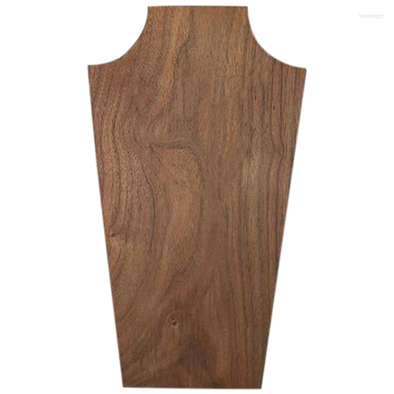 

Jewelry Pouches Necklace Bust Solid Wood Pendant Display Stand Earrings Ring Bracelet Showcase