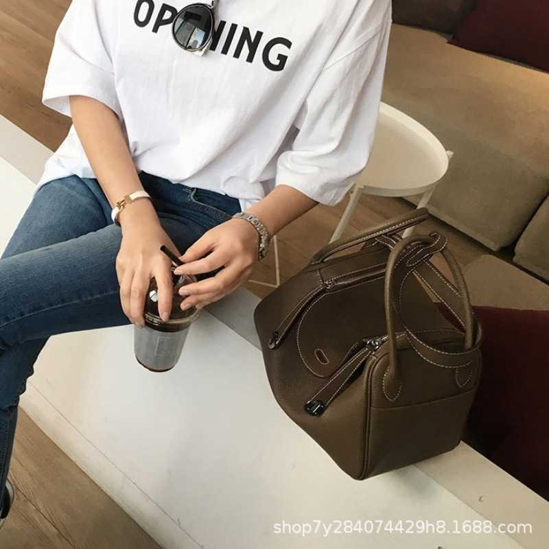 

Bags Lindys bags Korea dongdamen new litchi Bag Mini Doctor versatile pillow bag one shoulder portable messenger ayw M6JL, Black