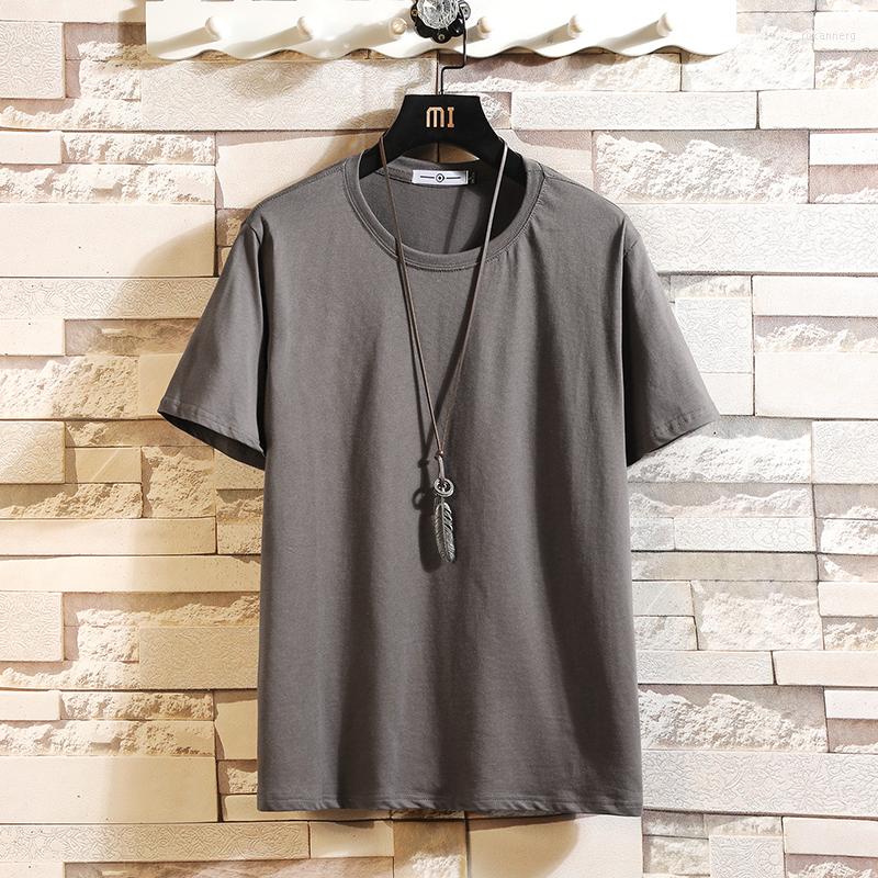 

Men's T Shirts 2023 Summer Men Combed Cotton Tees Tshirts Mens Solid Color Tops Woman Male O-Neck -5XL, White
