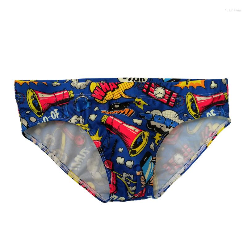 

Men's Swimwear Print Swimsuit Men Sexy Swim Briefs Low Waist Bathing Suit Man Quick Drying Beachwear Male Gay Summer Sea Surf Wear