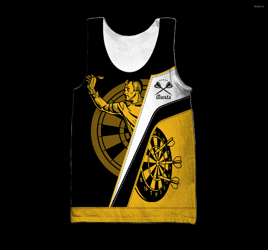

Men' Tank Tops PLstar Cosmos 3DPrinted Darts Player Sport Custom Name Harajuku Casual Top Vest Unique Unisex Men/Women Sleeveless Style-1, Beige