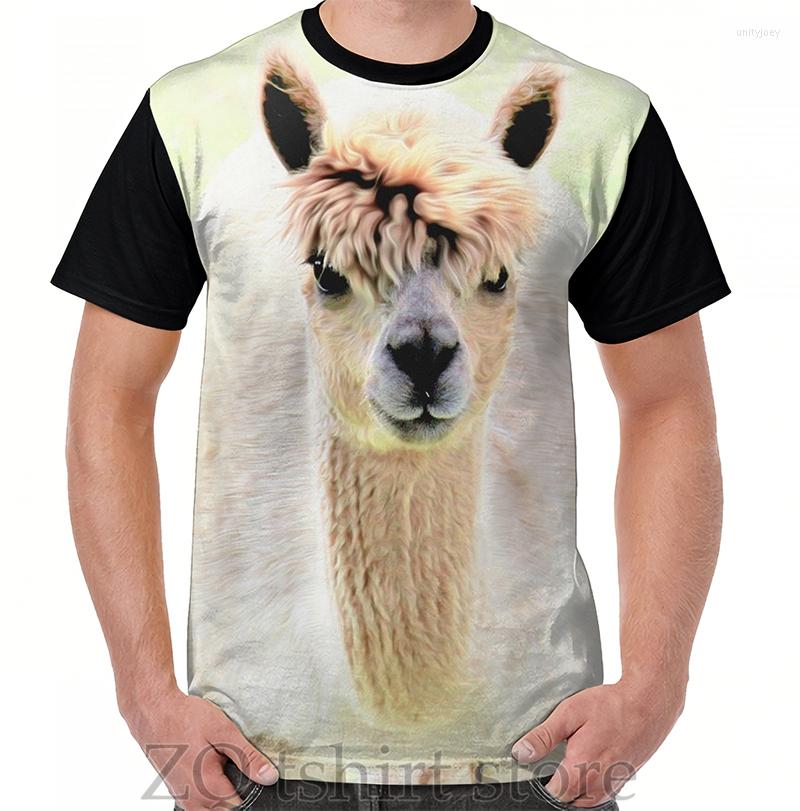 

Men' T Shirts Sweet Alpaca Graphic T-Shirt Men Tops Tee Women Shirt Funny Print O-neck Short Sleeve Tshirts