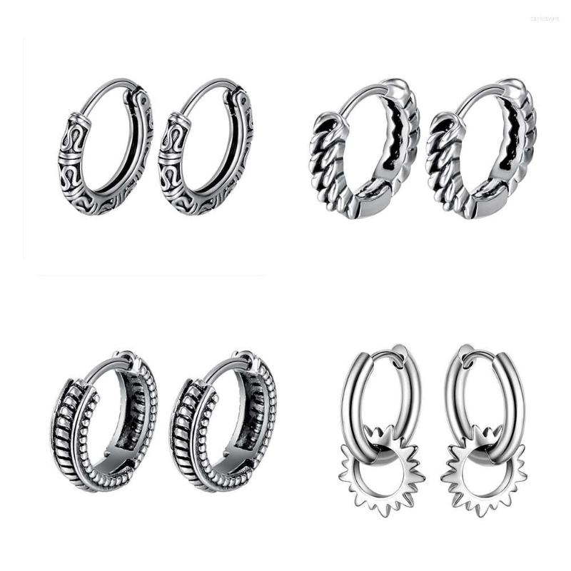 

Hoop Earrings JHSL Unisex Small For Men Women Stainless Steel High Polishing Good Quality Classic Design Fashion Jewelry