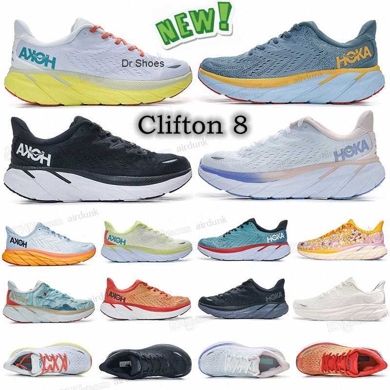 

HOKA ONE Clifton 8 Running Shoes Women Men Athletic Shoe Shock Absorbing Road Fashion Mens Womens Sneakers highway climbing 2022 New colors