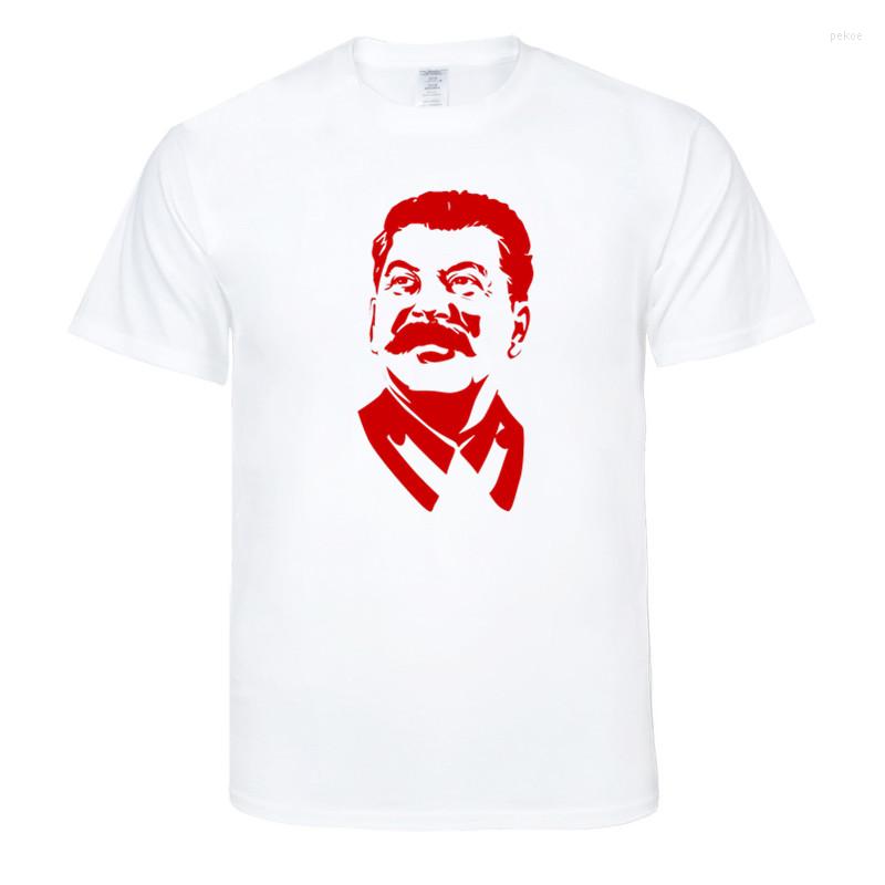 

Men's T Shirts Harajuku Streetwear Summer Joseph Stalin Communist Propaganda T-SHIRT Men Print Tee Shirt Tops, Wine