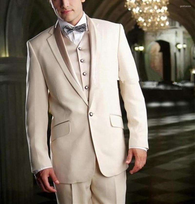 

Men's Suits 2023 Latest Wedding Men Suit 3pcs Custom Made Prom Groom For Tuxedos Groomsmen Casual Mens (Jacket Pant Vest), As picture1